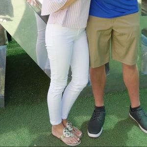 TOPSHOP Jamie Moto High Waisted White Skinny Jeans. Size 24W x 30L